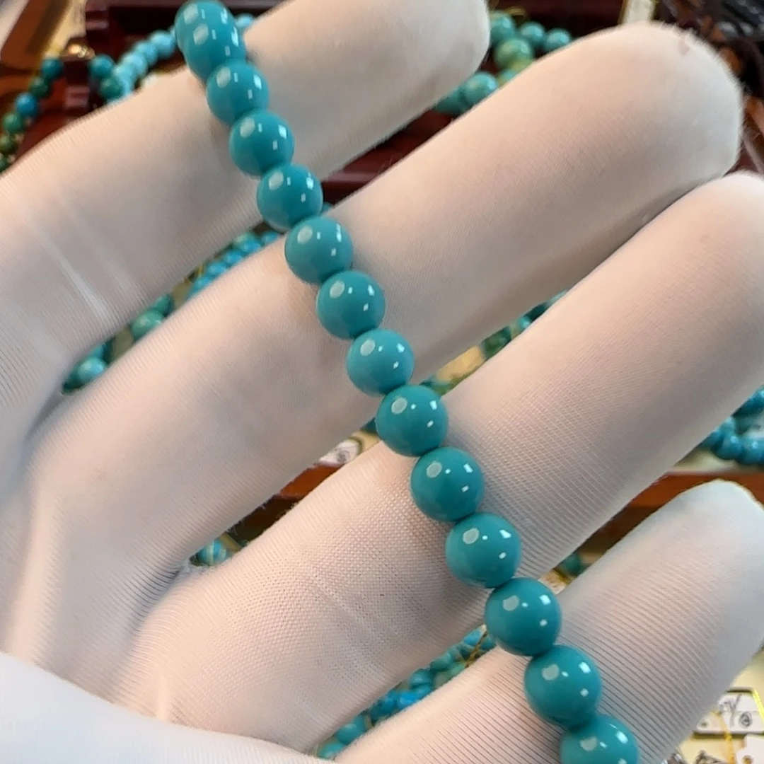绿松石未镶嵌手串6mm 8688
