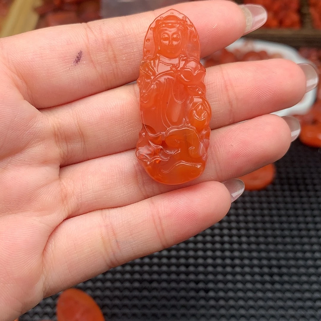 福***跃南红玛瑙未镶嵌吊坠(不含链)