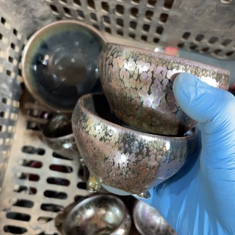 茶盏建阳建盏微瑕油滴