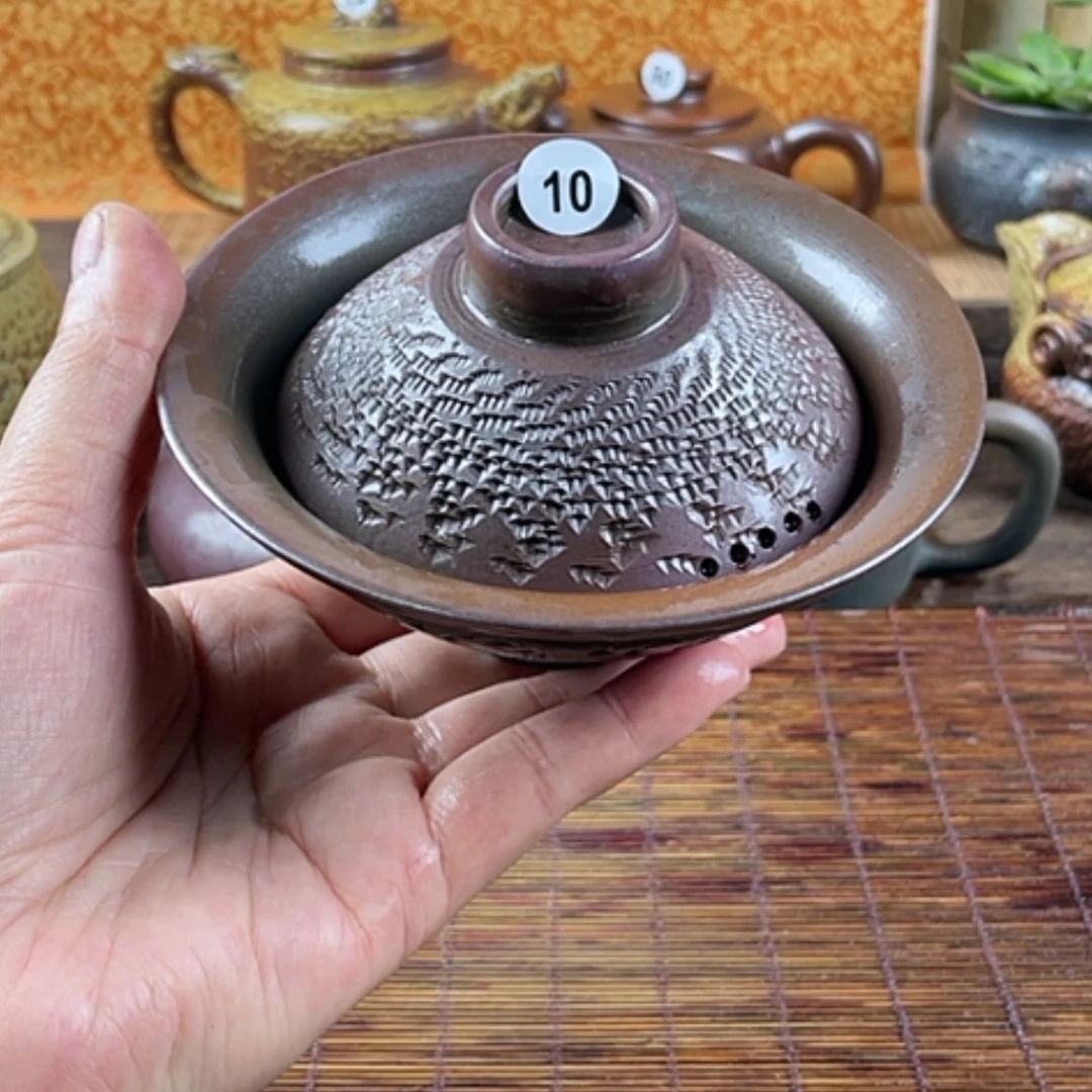 【闪购商品】柴烧盖碗盏泡150毫升左右微瑕