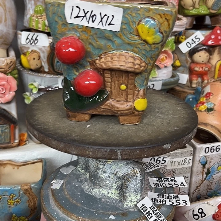 粗陶材质多肉花盆