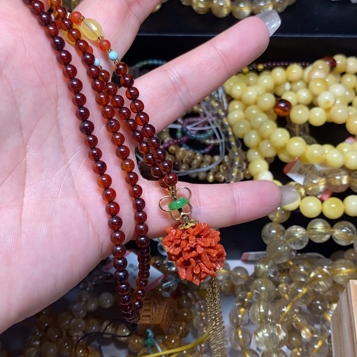 未镶嵌手链水晶链子