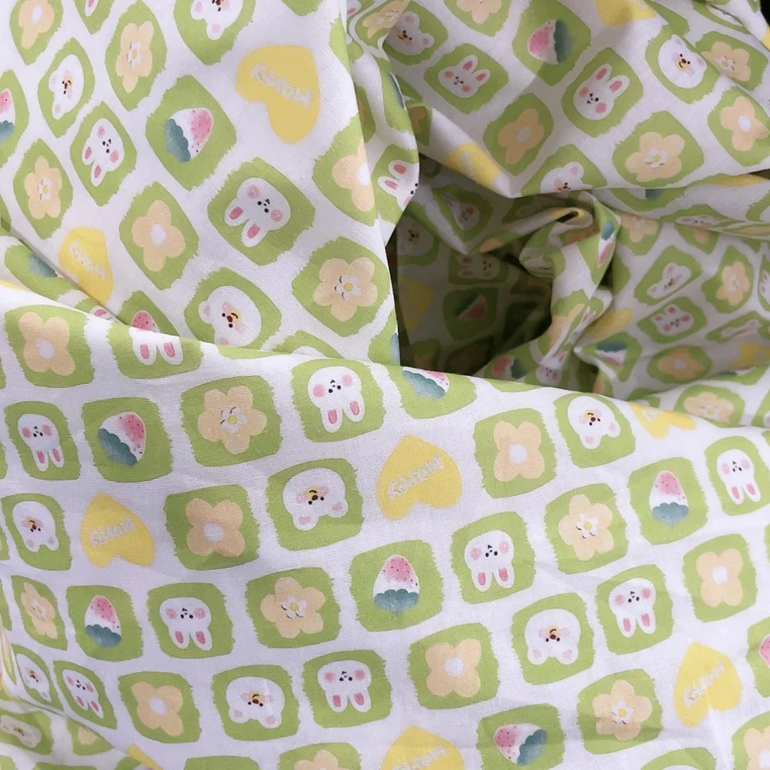 是**呀一米价纯棉平布1.1米宽果子布艺地卷