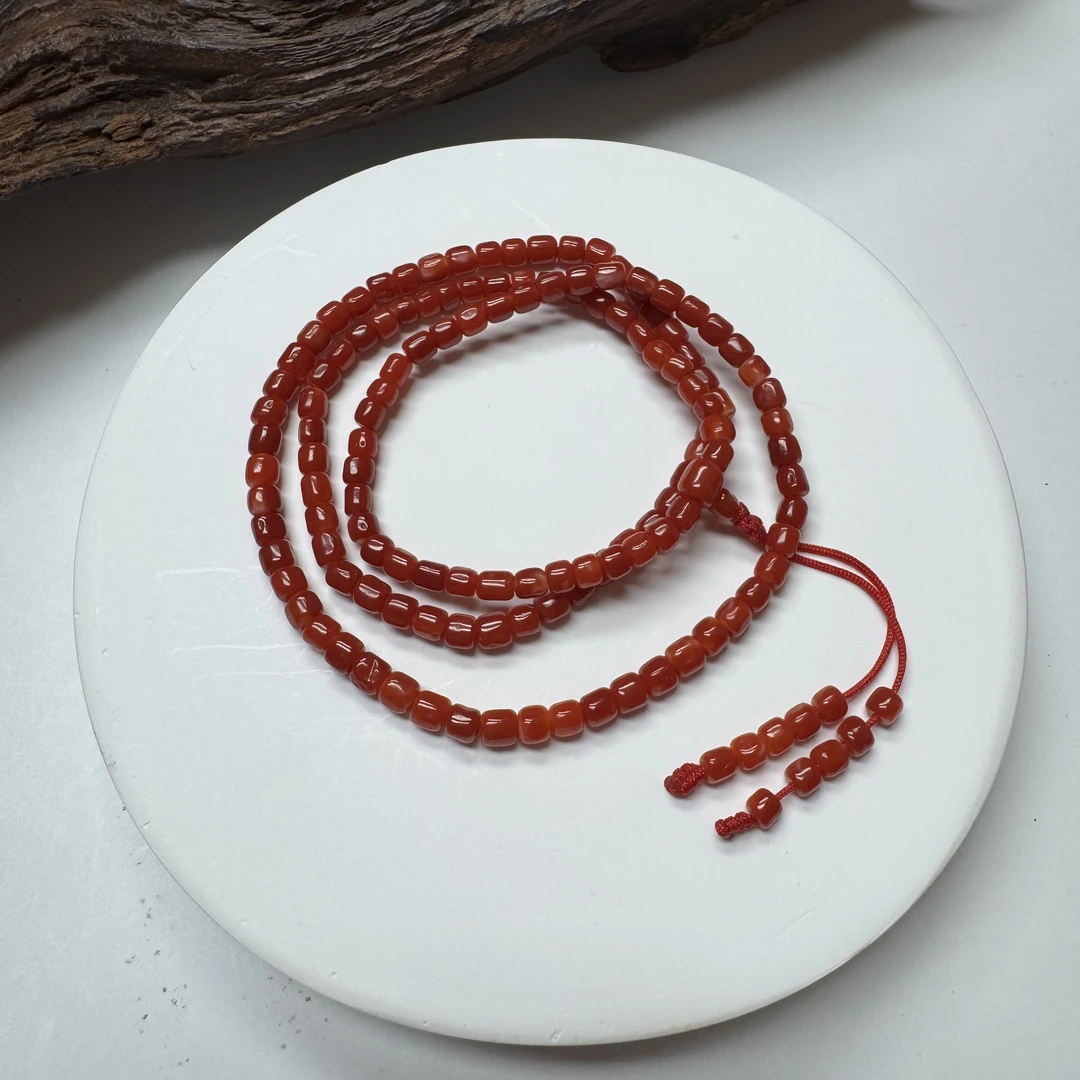 阿卡牛血108桶珠3.5-4mm12.08g-131005