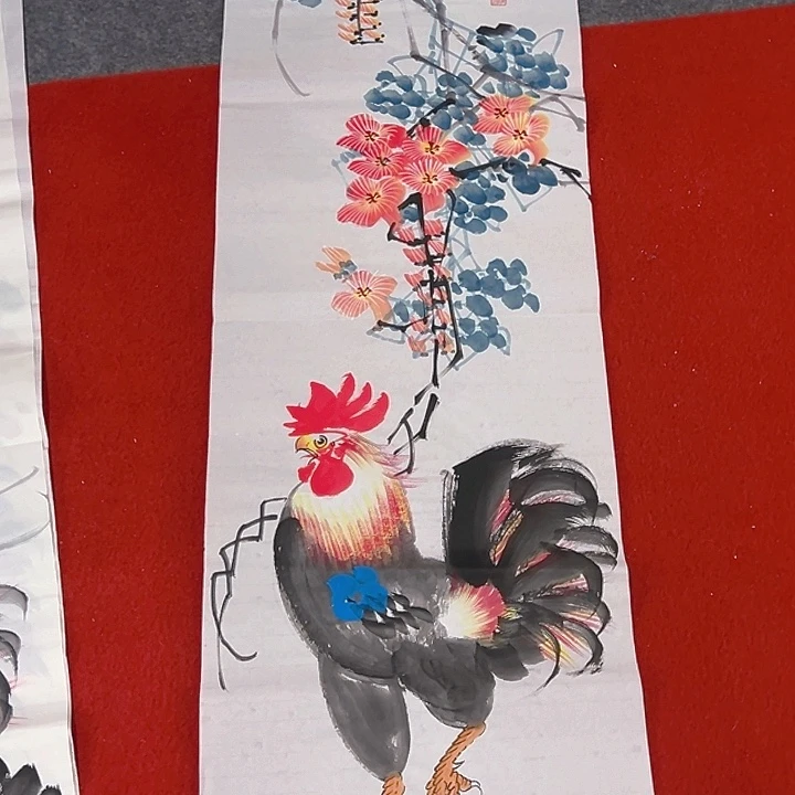 国画老师纯手绘作品，