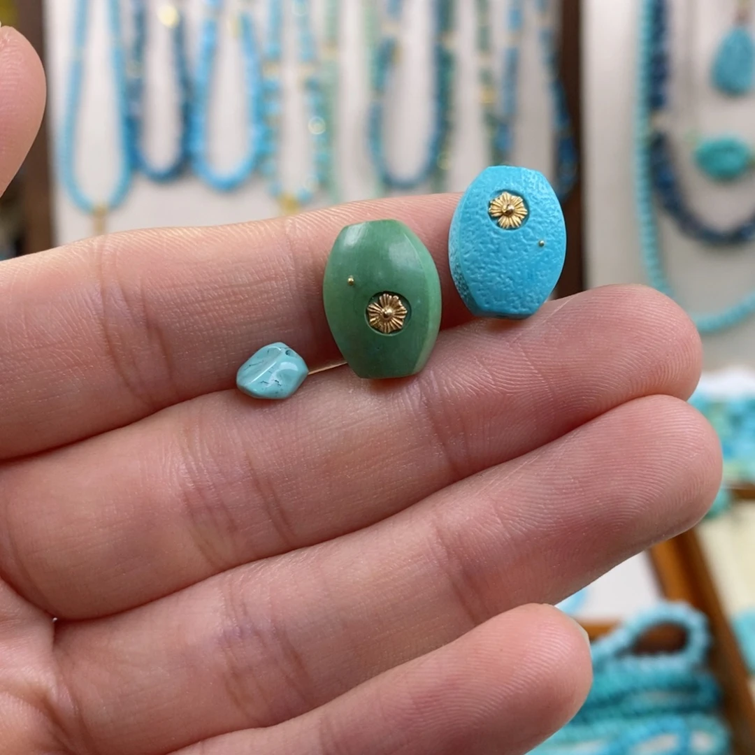 绿松石未镶嵌配饰