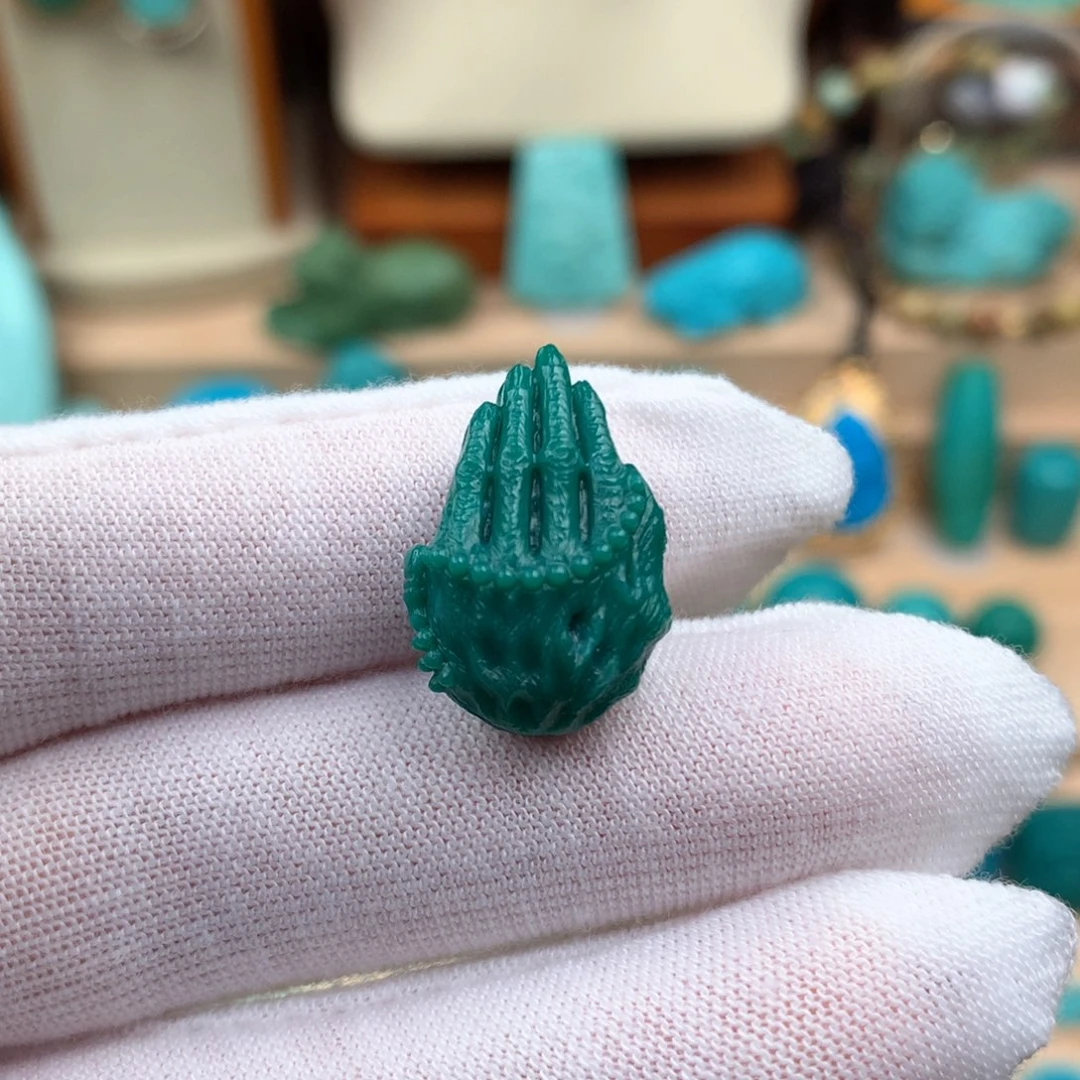 绿松石未镶嵌佛手