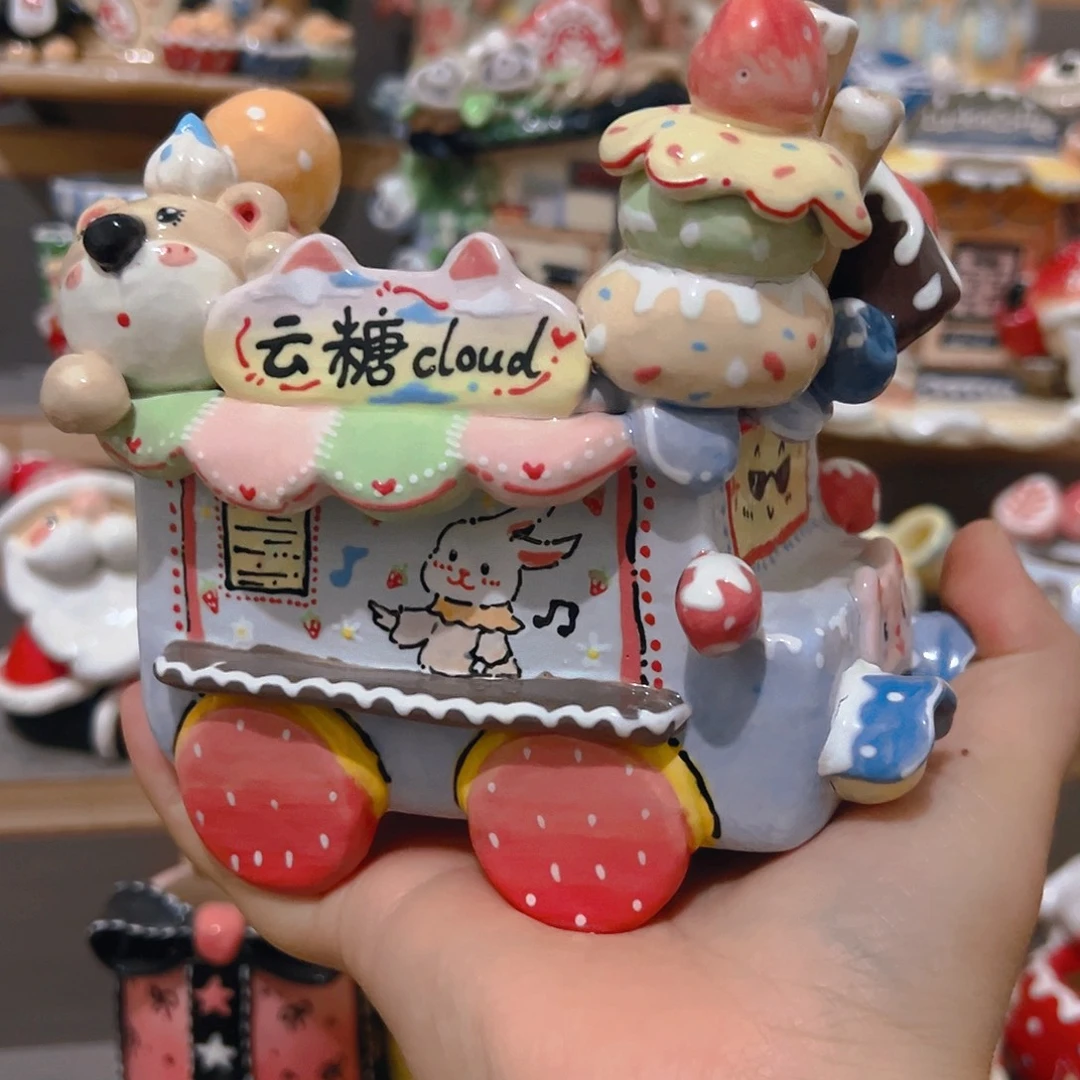 卡***诺云糖车车福福纯手工微瑕多肉花盆