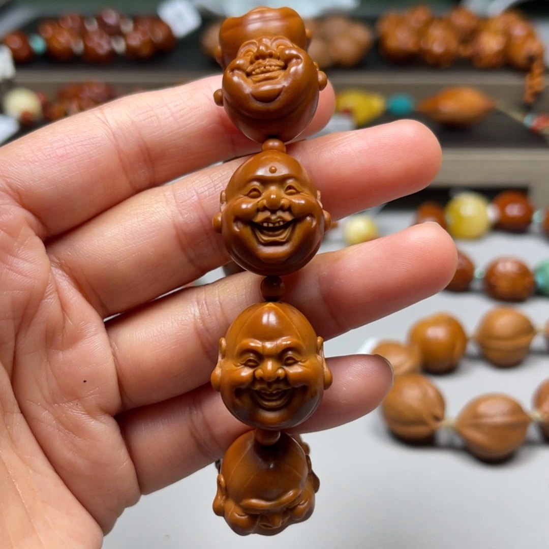 吊坠橄榄核笑口常开手串
