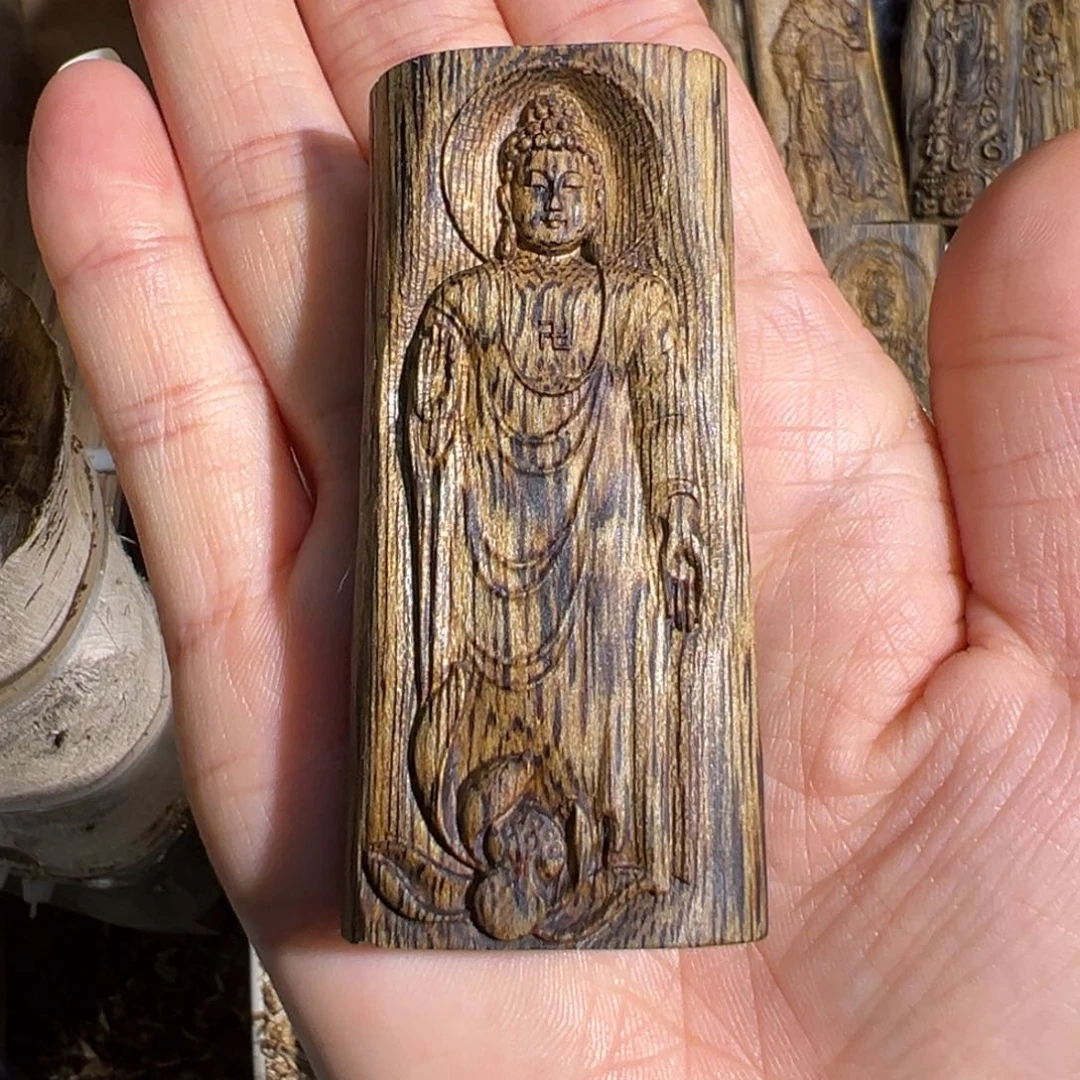 沉香吊坠白棋楠吊坠雕刻17.7克