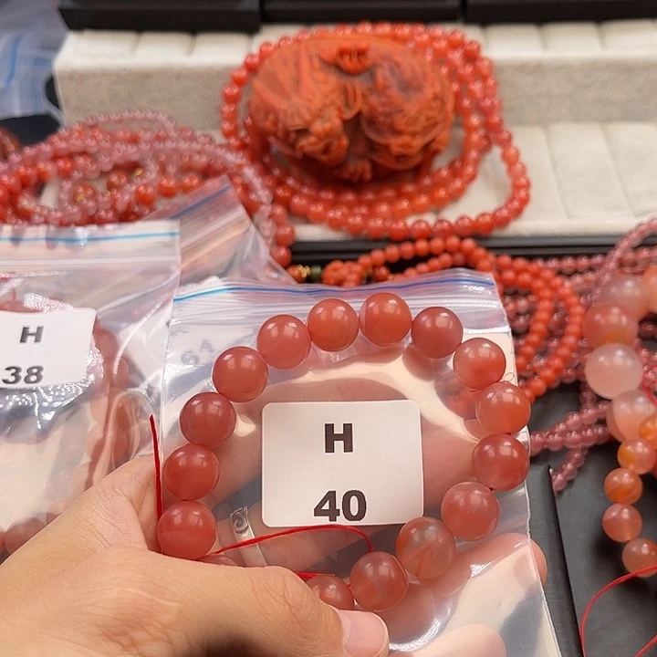 南红玛瑙未镶嵌多样性发货默认微瑕称重13mm