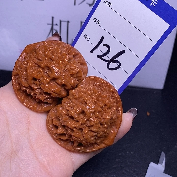 把件文玩核桃126/52官帽