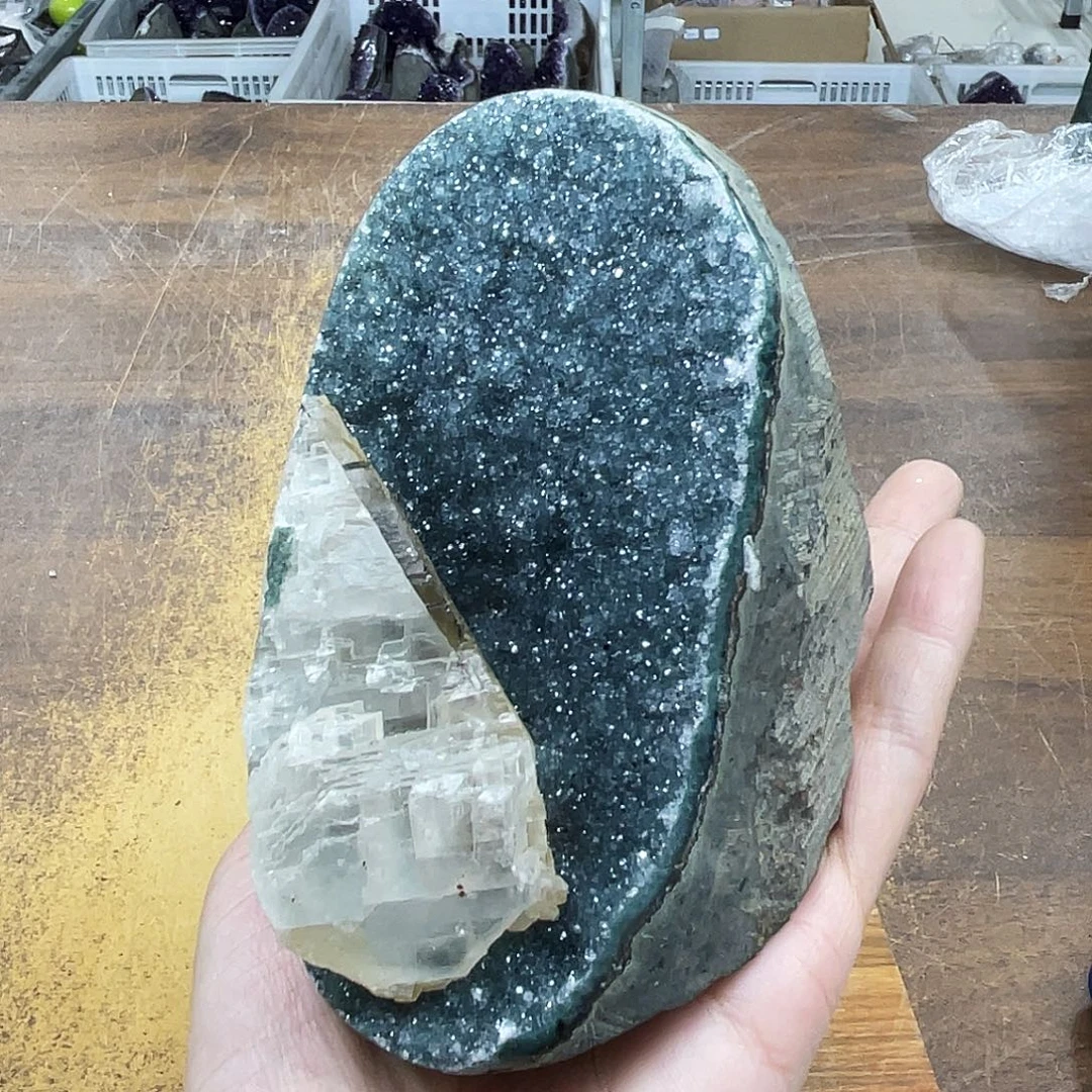 未镶嵌摆件紫晶晶体