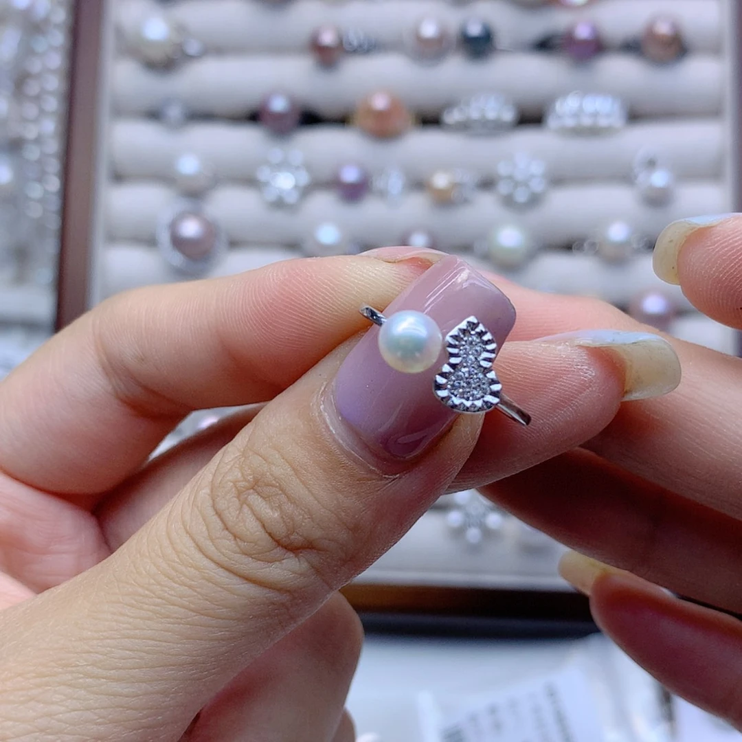 【闪购商品】淡水珍珠银S925镶嵌颈饰