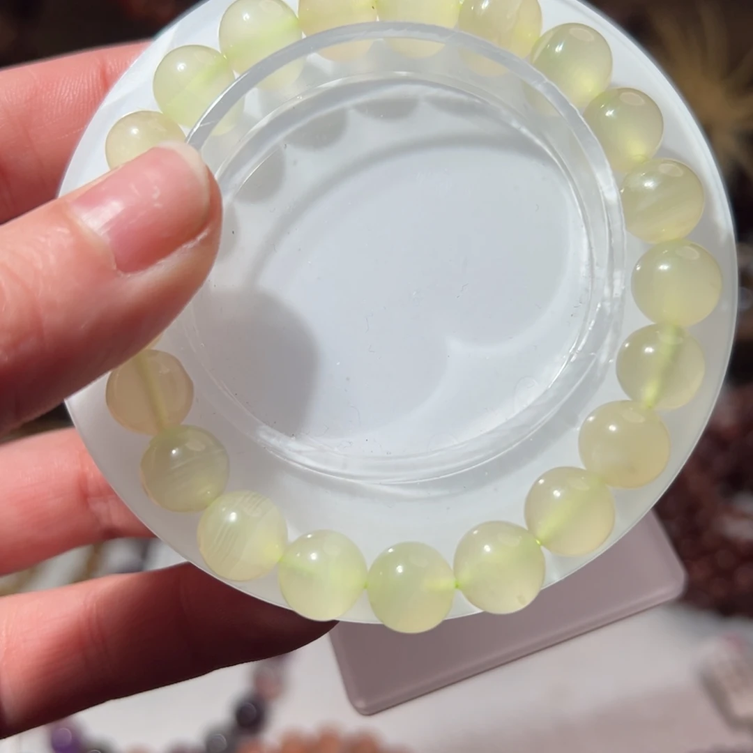 发晶手串未镶嵌黄文石