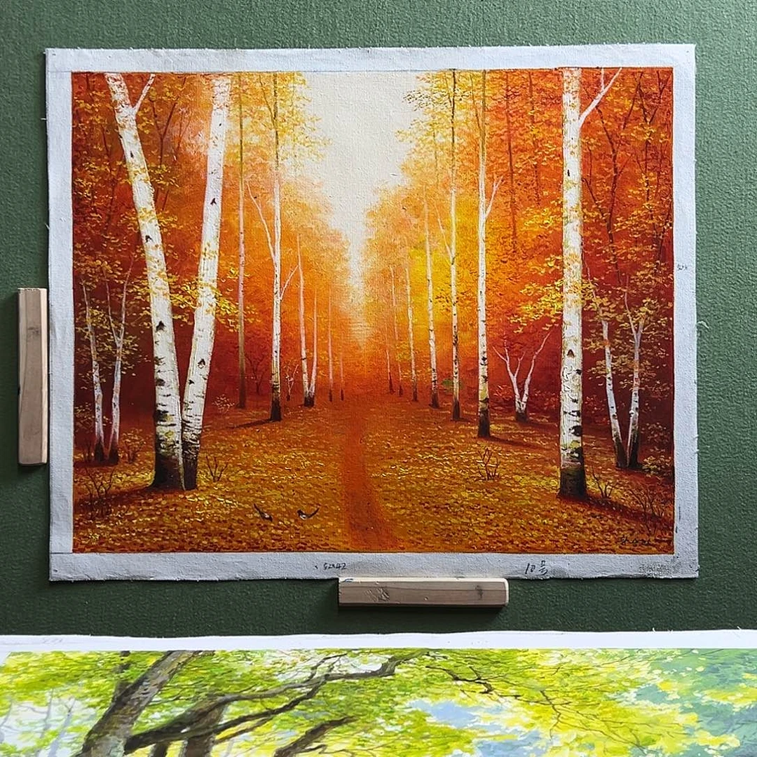 油画朝鲜艺术家油画作品