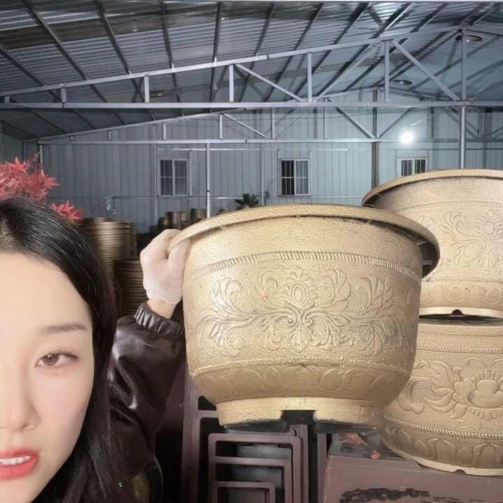 圆形40花盆一个有孔