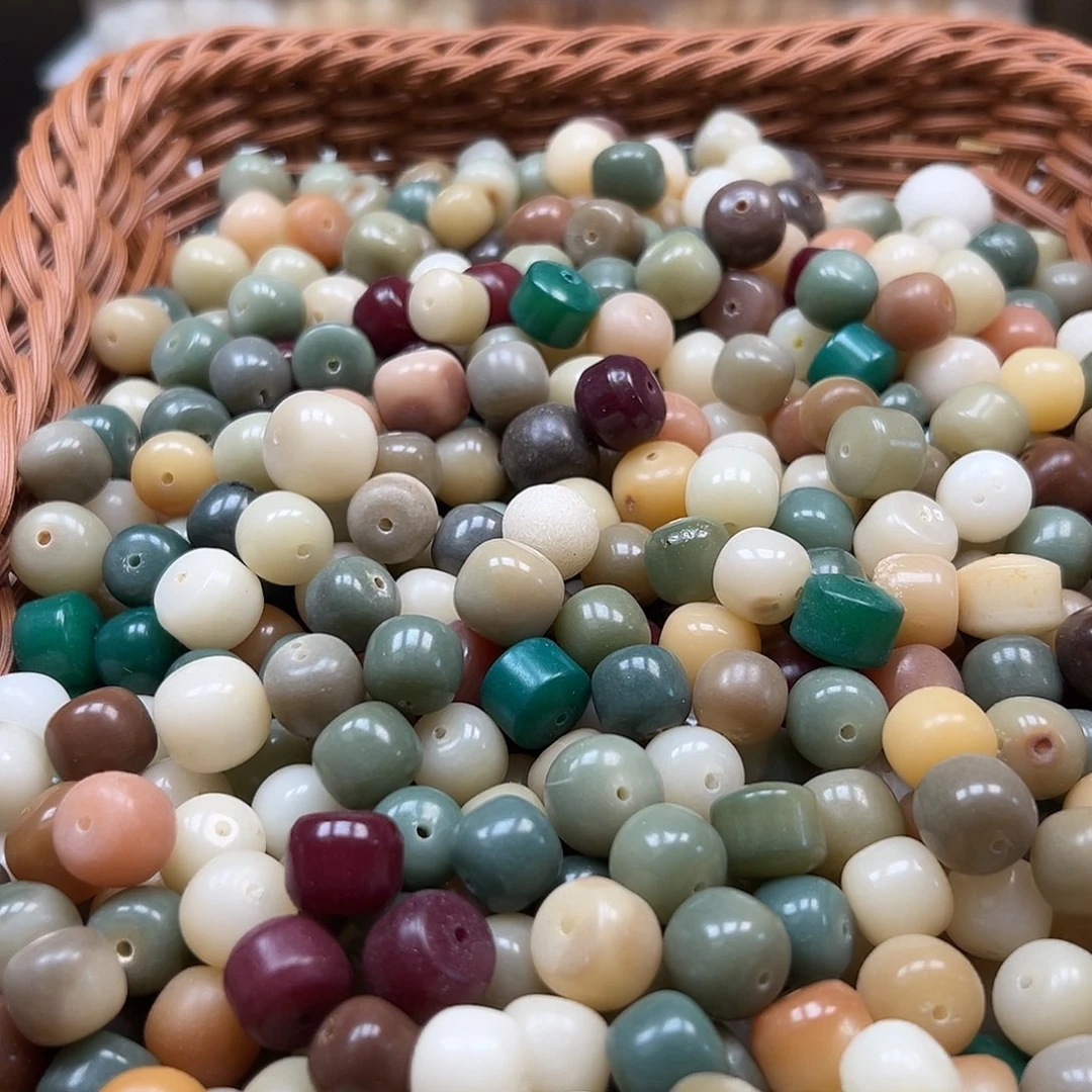 手串菩提根/象牙果瑕疵金轮混500颗有坏