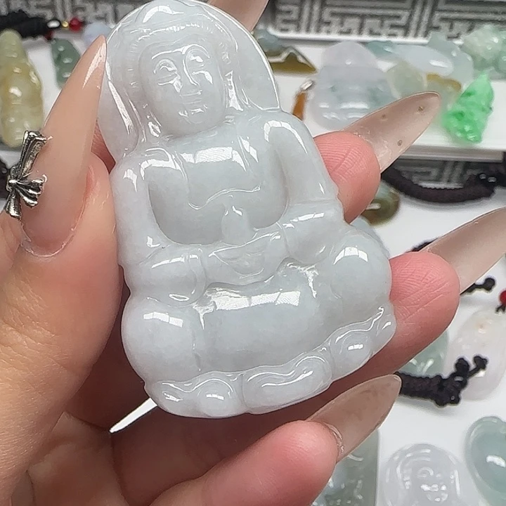 翡翠未镶嵌颈饰33
