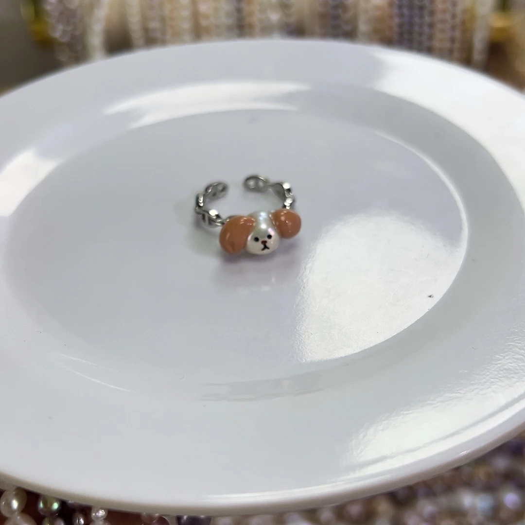 摸***毛手绳淡水珍珠钛钢