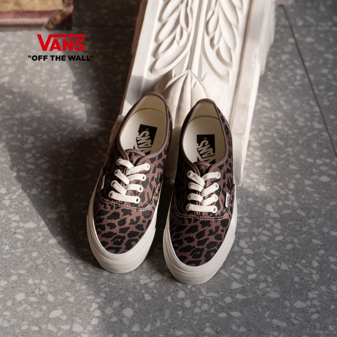 VANS范斯官方Premium Authentic Reissue流光风豹纹板鞋CQALPR