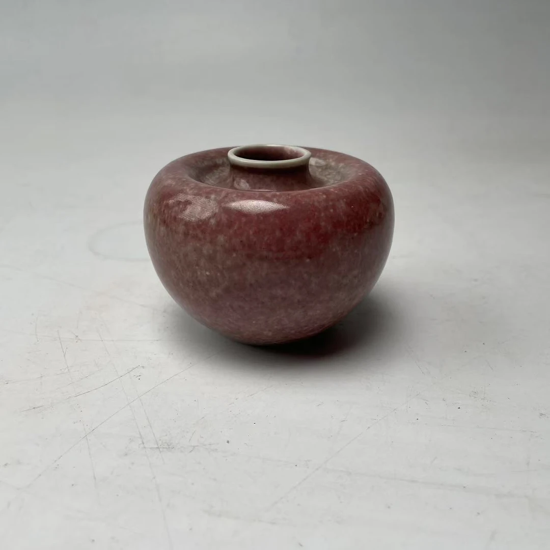 清康熙红釉苹果尊BY05X0217