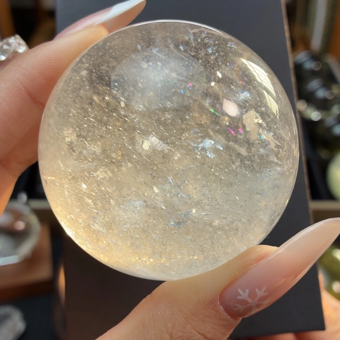 水晶未镶嵌珠宝半成品58.4mm