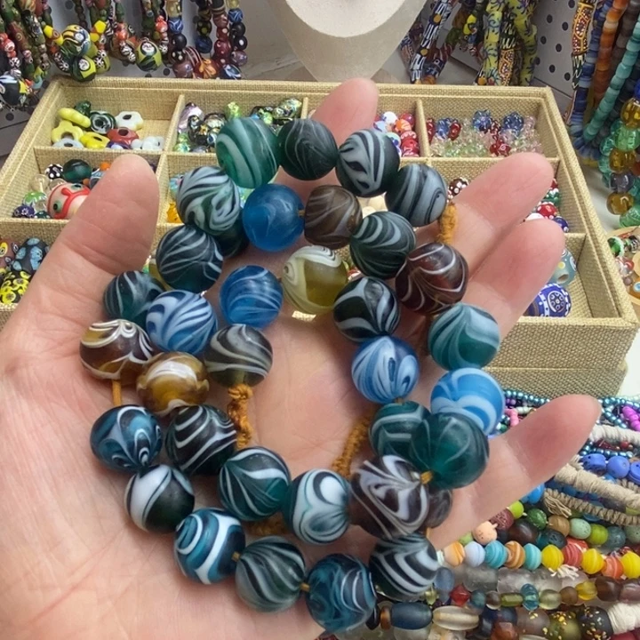 颈饰琉璃尼泊尔凤尾珠