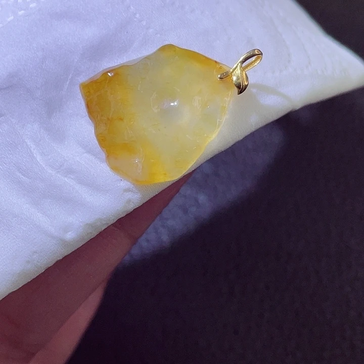 颈饰18K金镶嵌翡翠翡翠