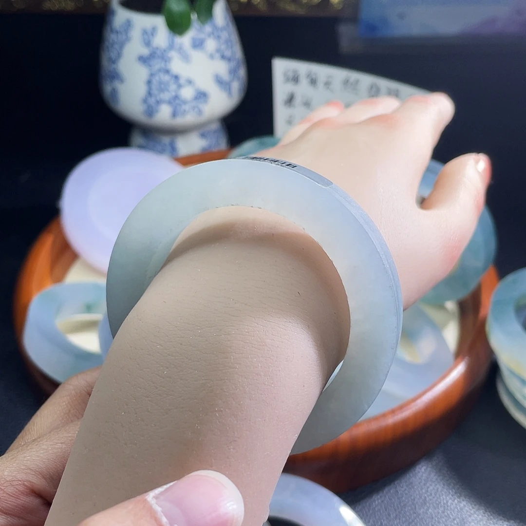 定制翡翠未镶嵌缅甸天然翡翠A货53-55