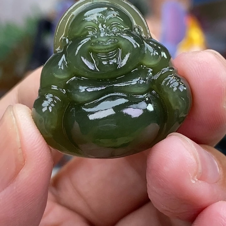和田玉未镶嵌车挂