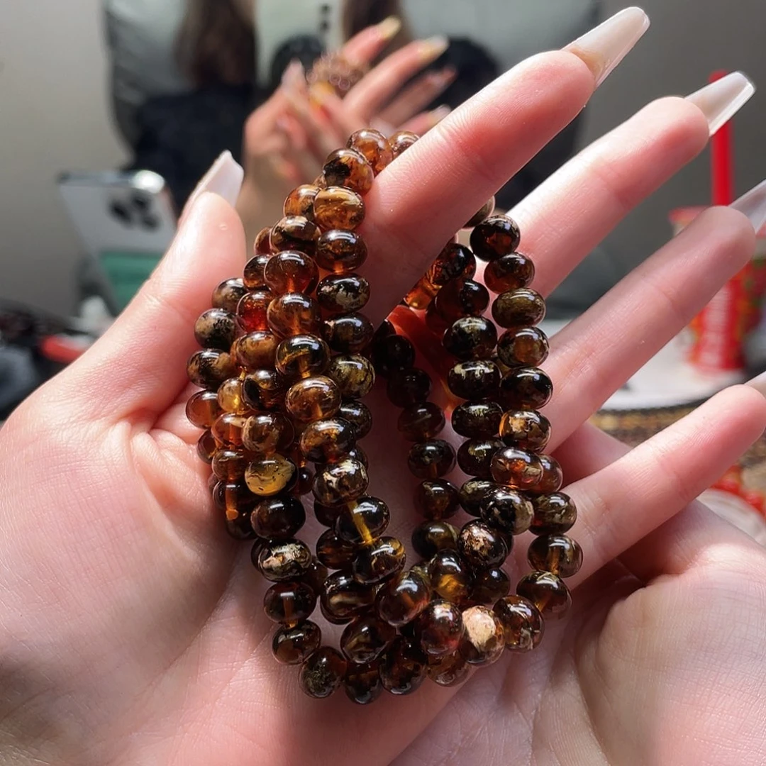 琥珀未镶嵌裸石抚顺琥珀8➕108溶洞