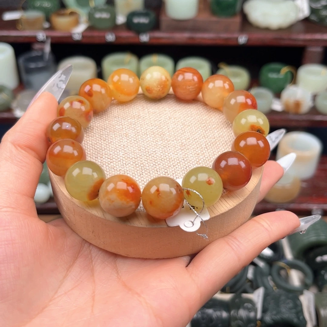 蛇纹石玉未镶嵌手链