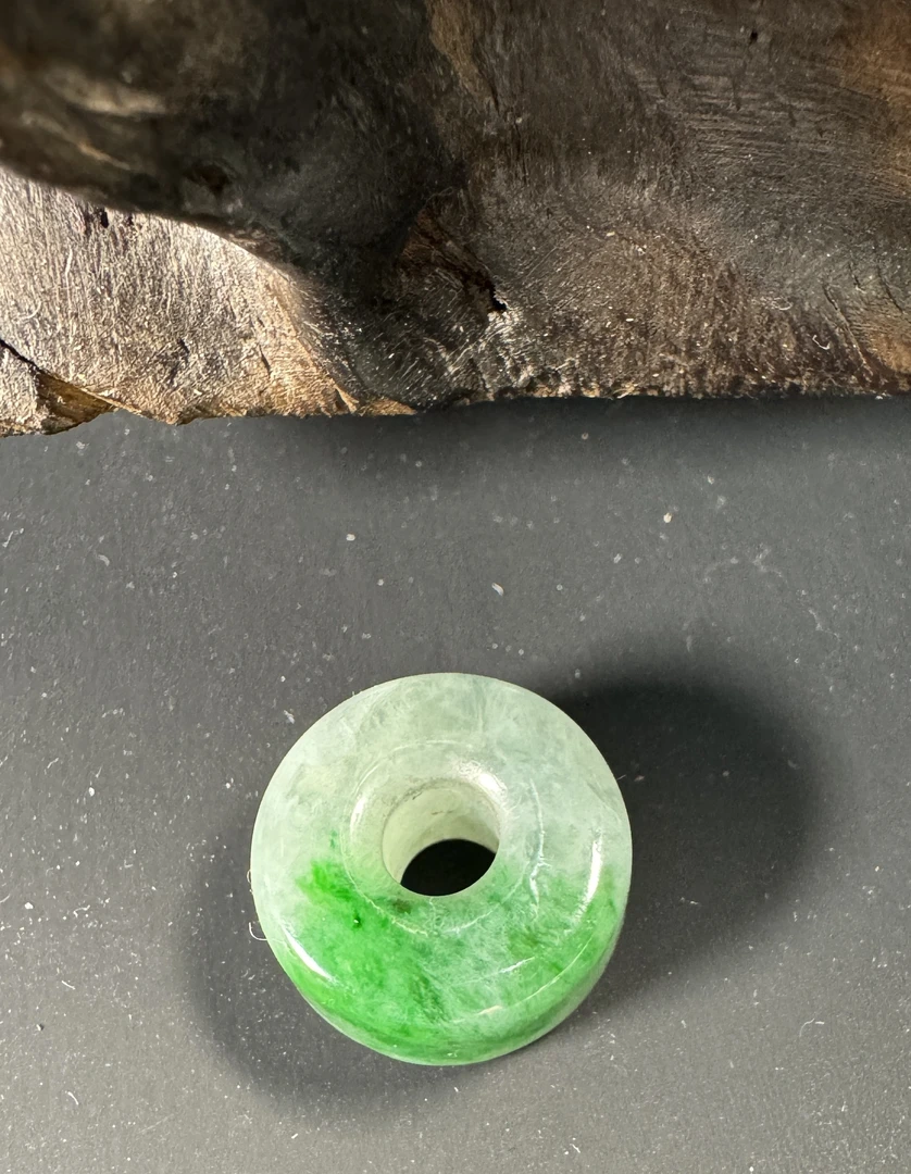天然缅甸A货翡翠厚装种好平安扣