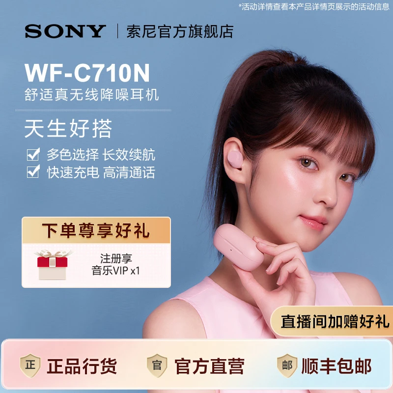 Sony/索尼WF-C710N 休闲舒适真无线降噪耳机