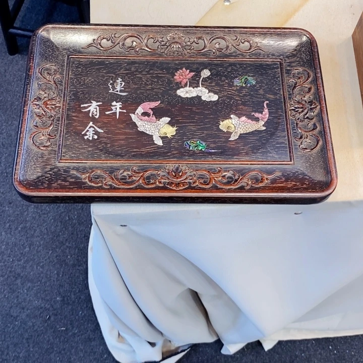 木35.5长年年有鱼托盘