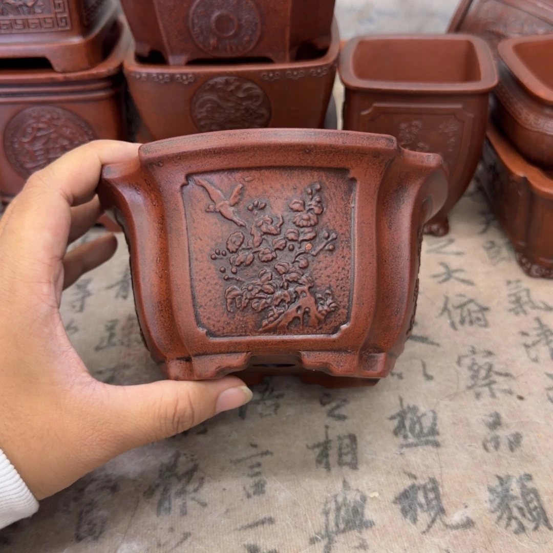 花盆紫砂14x7.5内经紫砂花盆