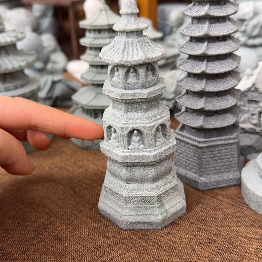 石材青砂石八角佛塔