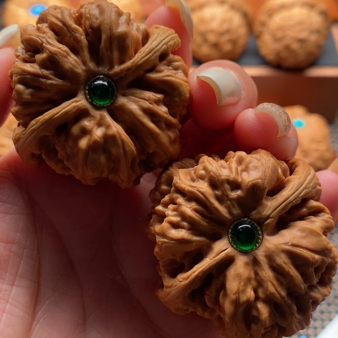 文玩核桃把件45尺寸粗筋