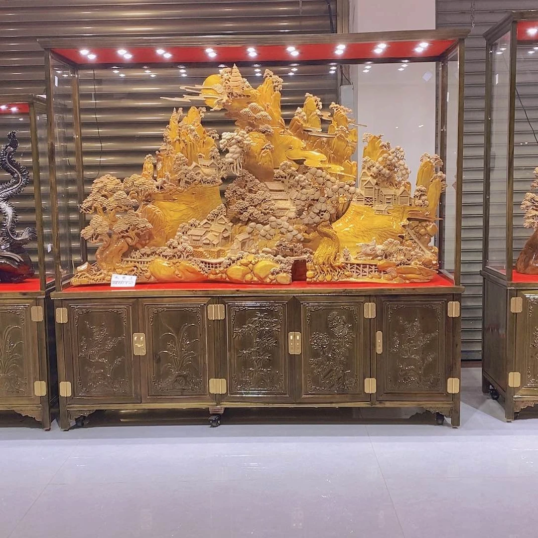 金丝楠?*蒋金丝楠小叶桢楠摆件