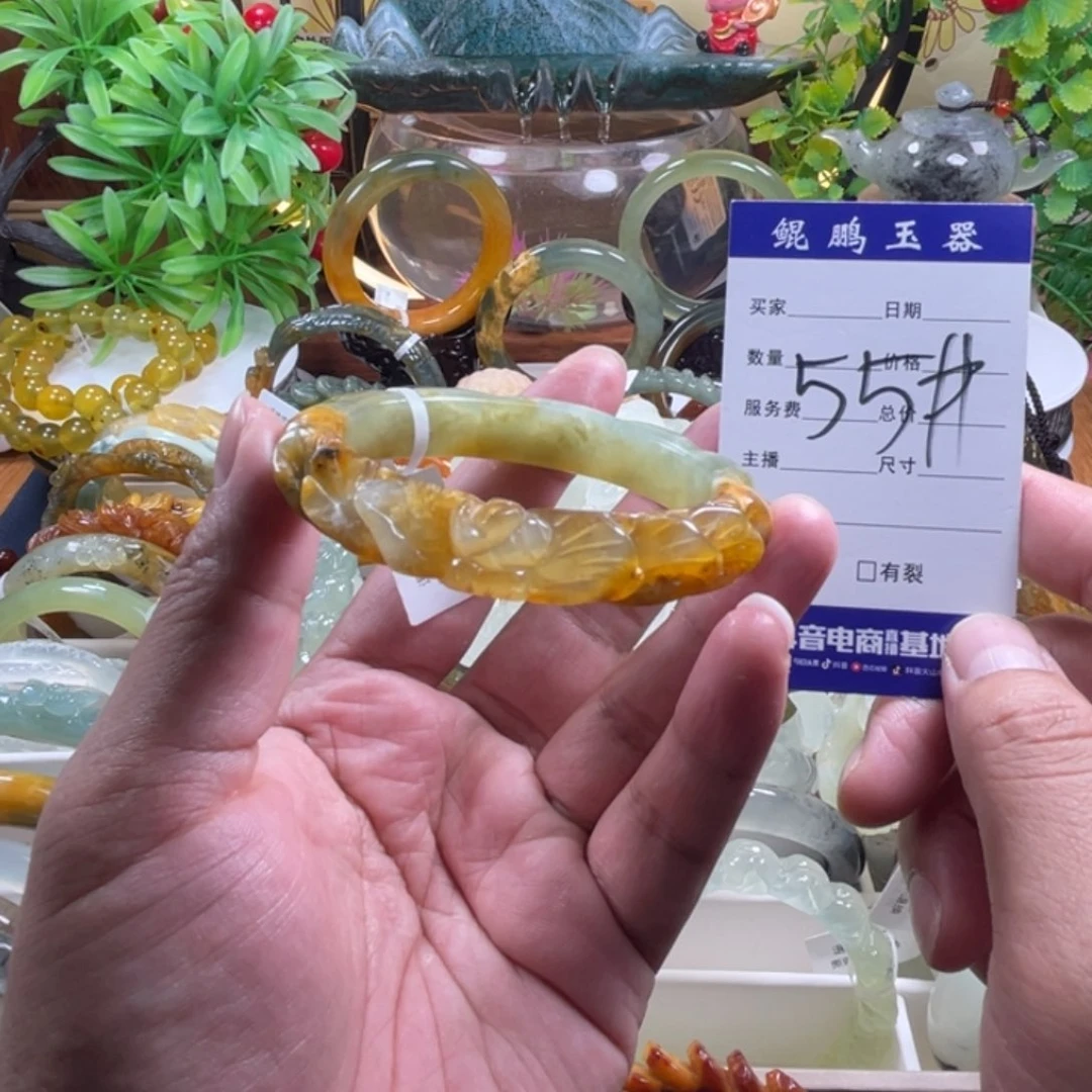 未镶嵌蛇纹石玉手镯
