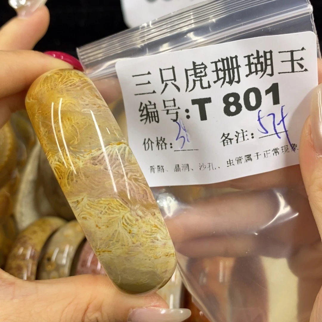 硅化珊瑚（珊瑚玉）1足银镀金镶嵌?****?