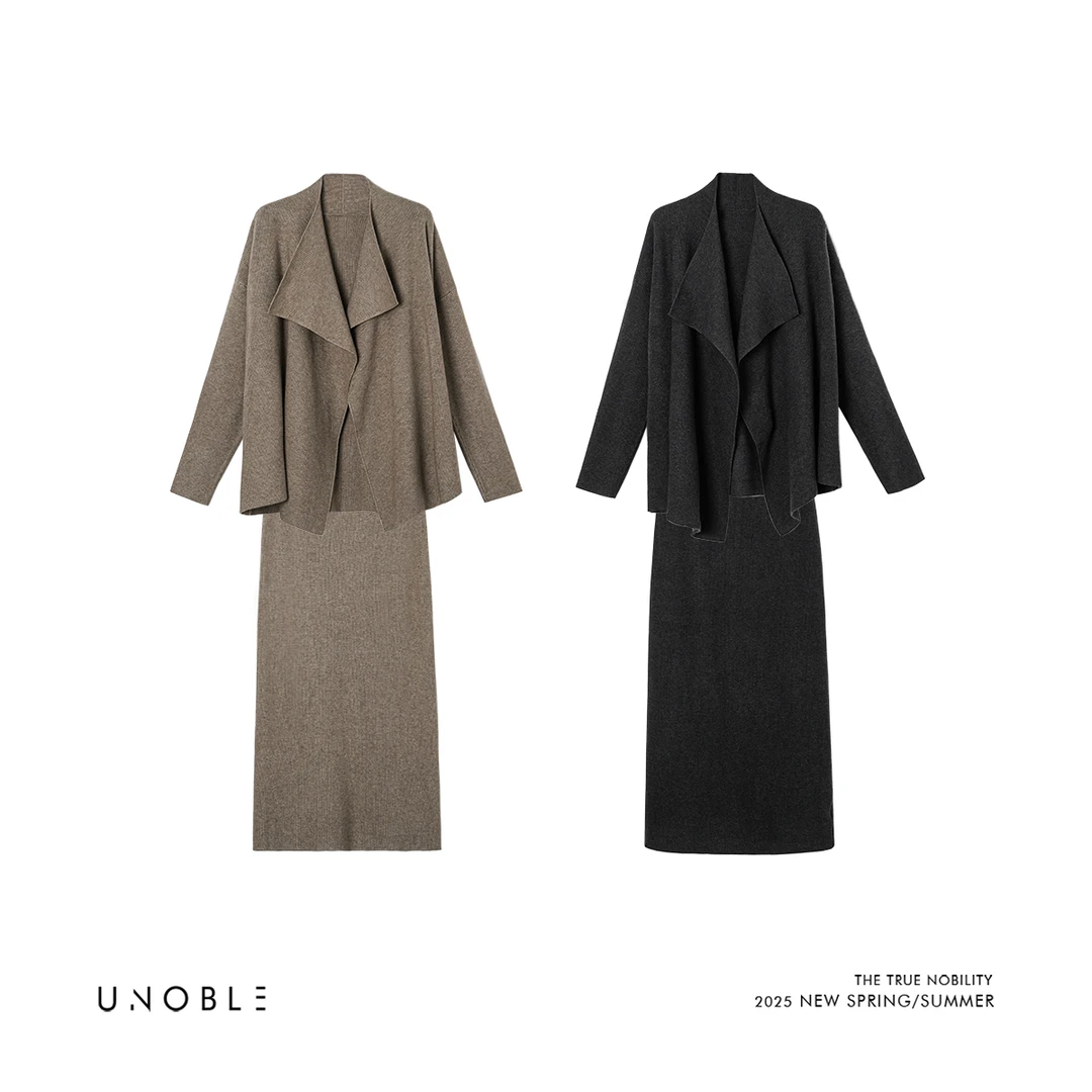 UNOBLE 2025 F/W【旧纸风暴】莫代尔设计感套装  冬季新款
