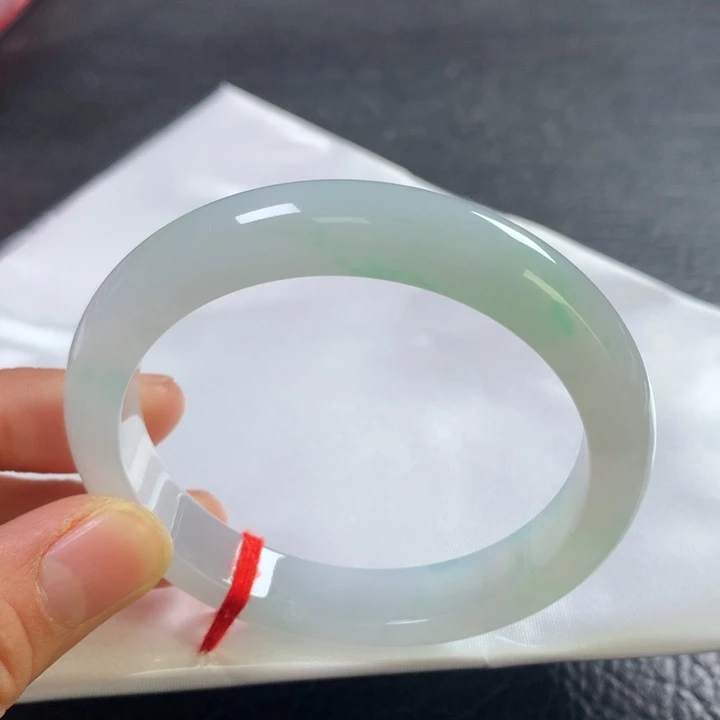 翡翠未镶嵌手镯55圈