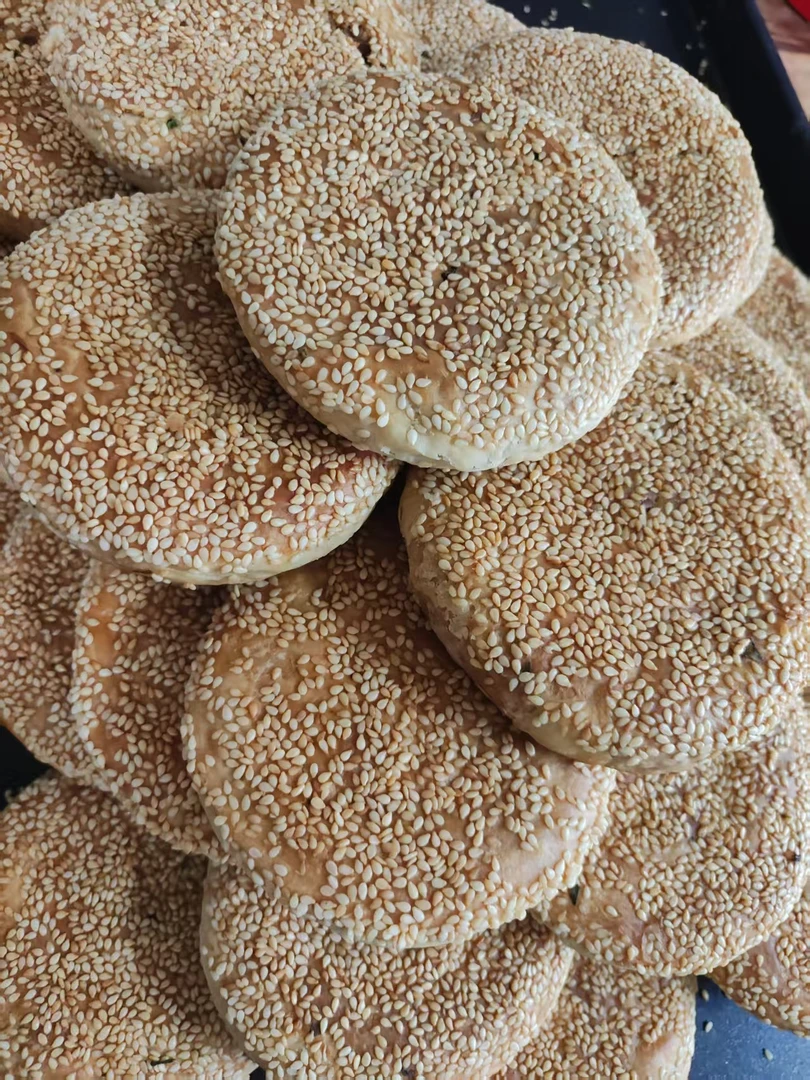 小月饼现做现发传统老式手工老面制作芝麻外酥里嫩500g5个装