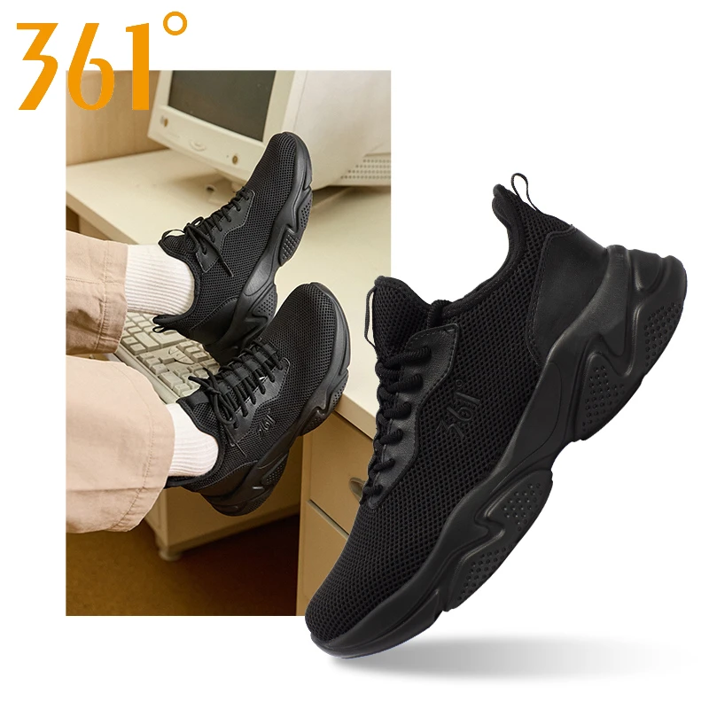 网面跑步春季新款休闲时尚透气减震轻便跑鞋黑色百搭旅游鞋