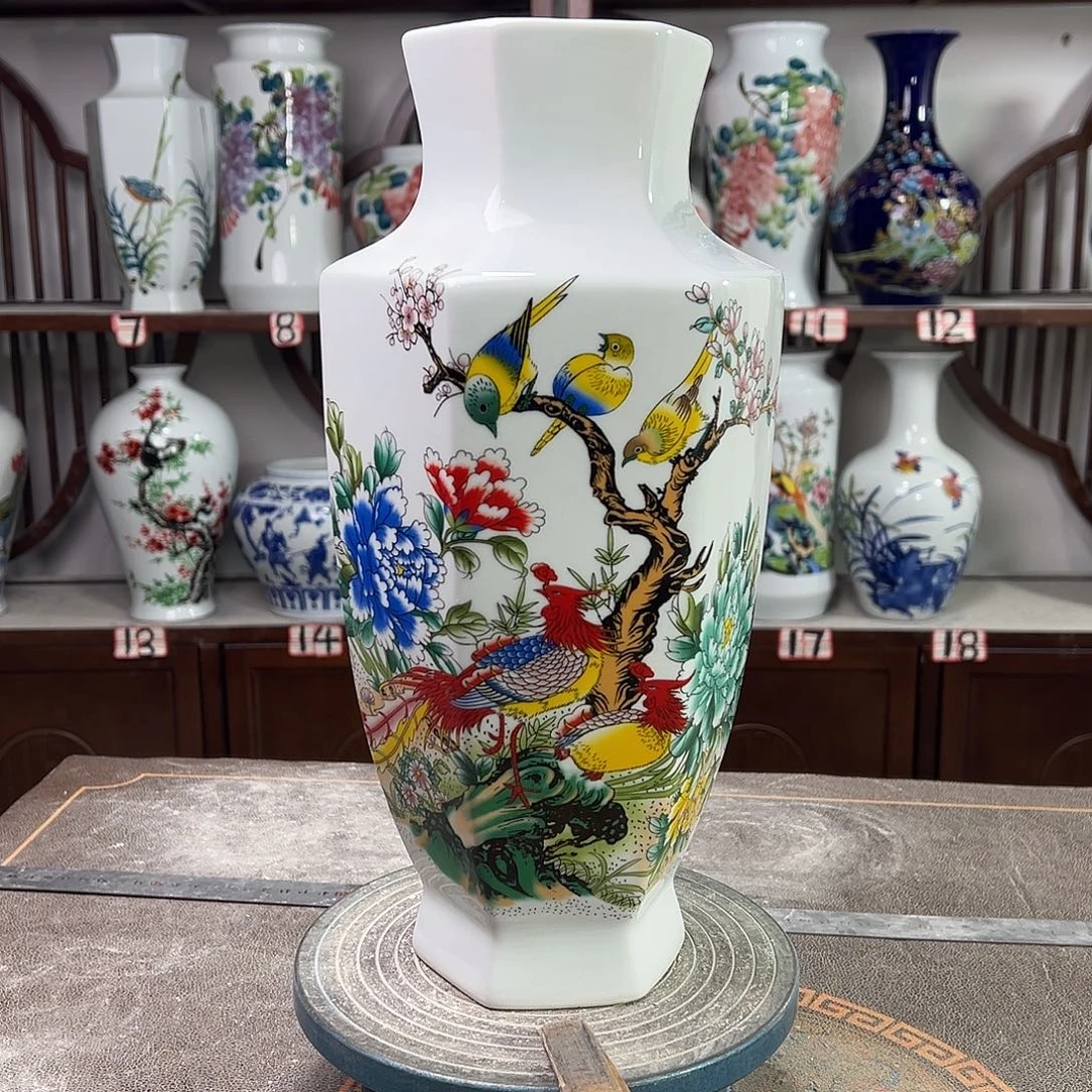 摆件陶景德镇陶瓷6牡丹