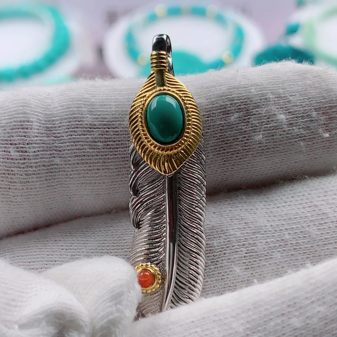 绿松石银S925镶嵌配饰