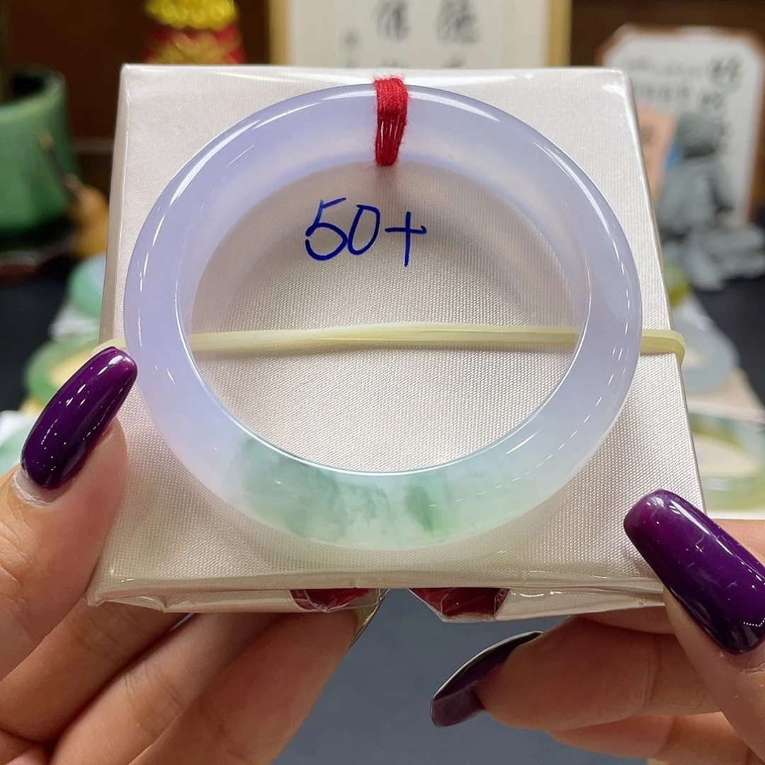 翡翠未镶嵌手镯42 号链接