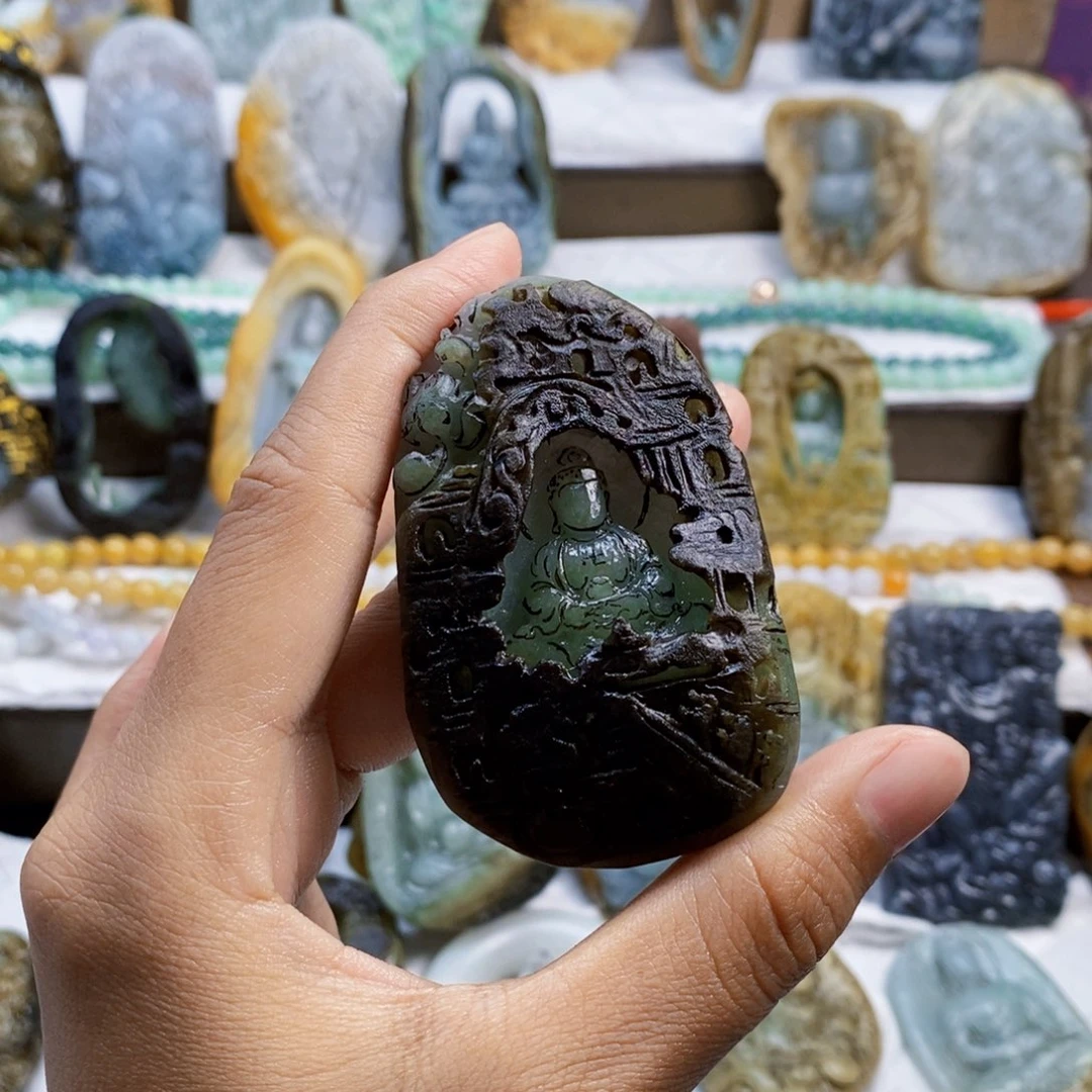 C***D定制翡翠未镶嵌翡翠定制链接